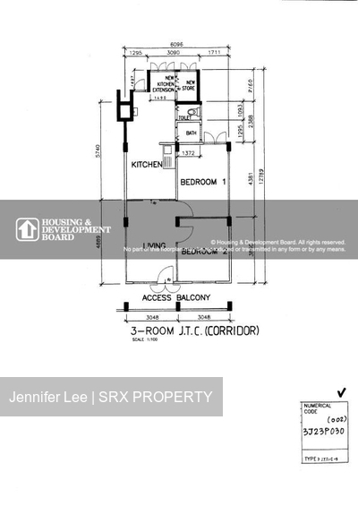 Blk 112 Ho Ching Road (Jurong West), HDB 3 Rooms #613797261